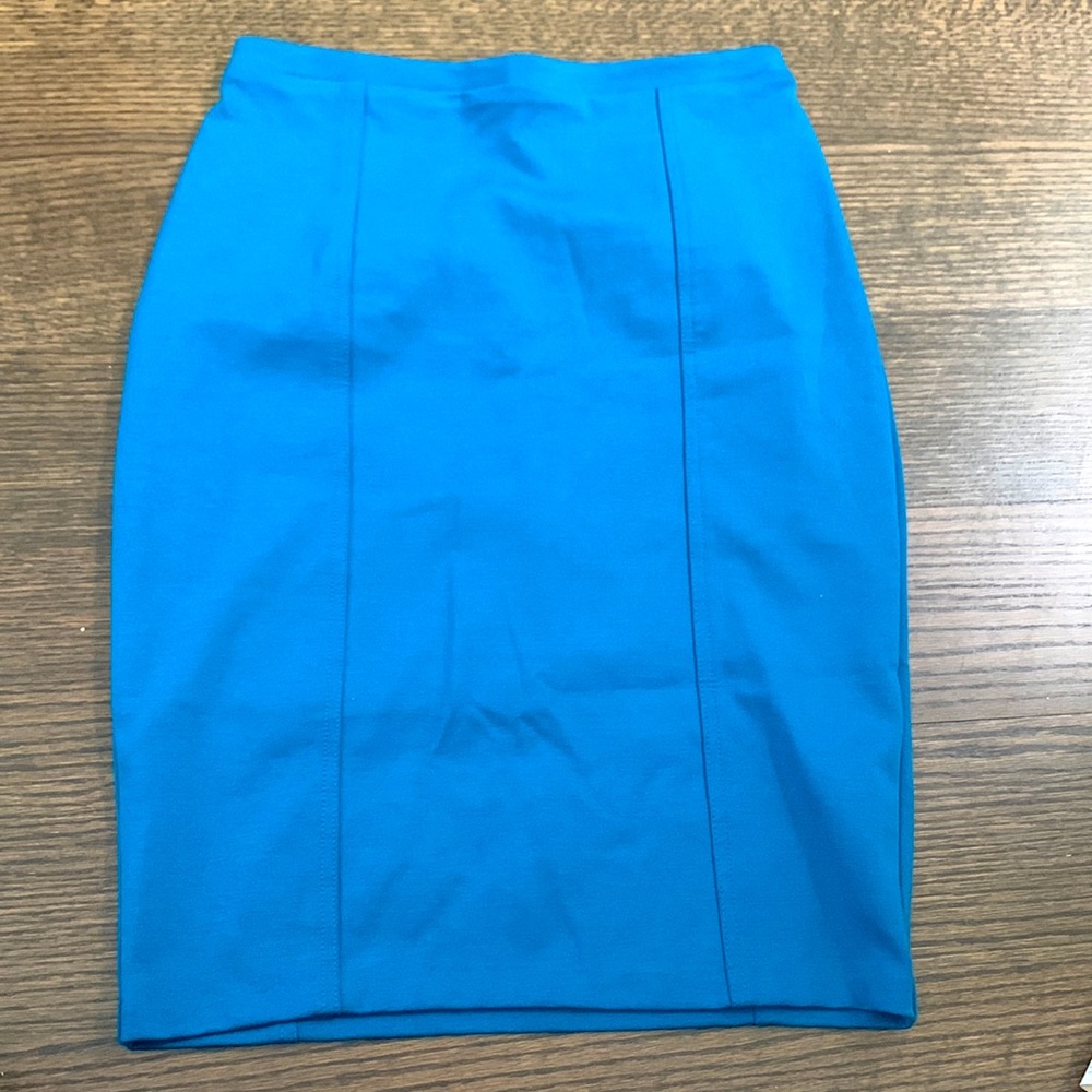 Mossimo blue knit pencil skirt - S